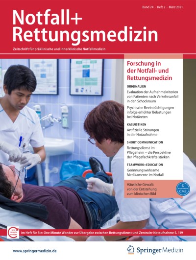 Link zu Zeitschrift Notfall + Rettungsmedizin