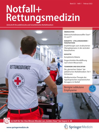 Notfall + Rettungsmedizin 1/2022