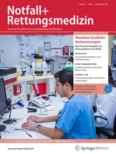 Notfall + Rettungsmedizin 6/2022