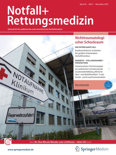Notfall + Rettungsmedizin 7/2023