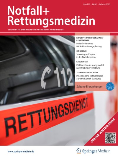 Notfall + Rettungsmedizin 1/2025