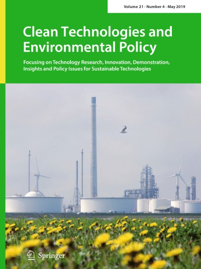 Clean Technologies and Environmental Policy 4/2019