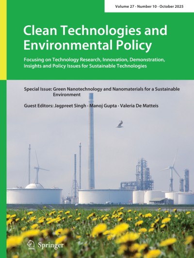 Clean Technologies and Environmental Policy 10/2025