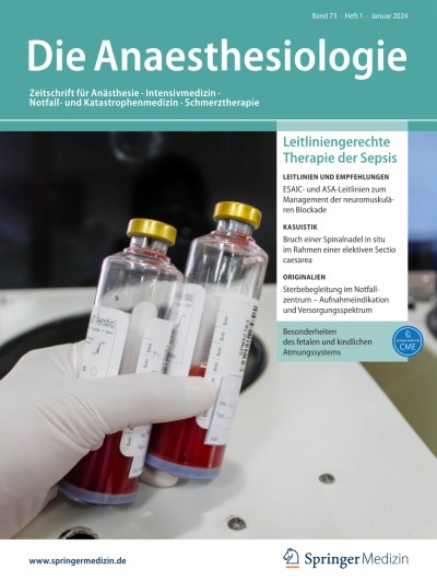 Link zu Zeitschrift Die Anaesthesiologie