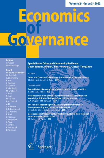 Economics of Governance 3/2023