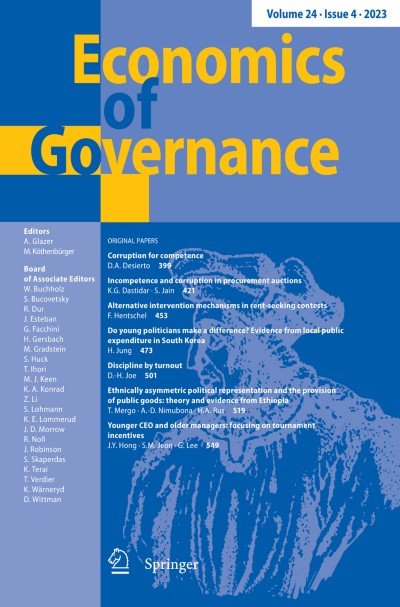 Economics of Governance 4/2023