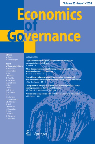 Economics of Governance 1/2024