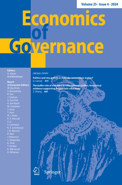 Economics of Governance 4/2024