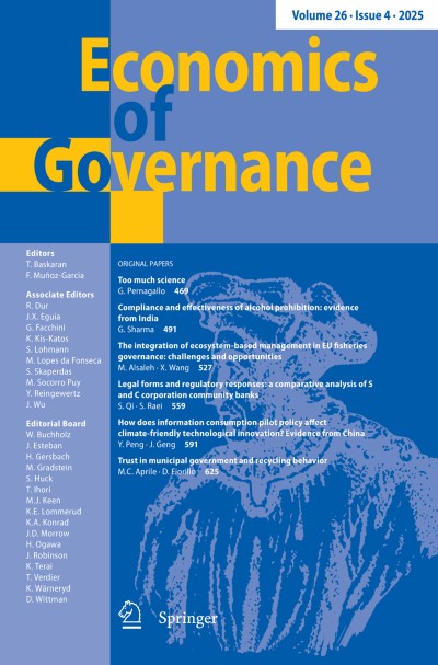 Economics of Governance 4/2025