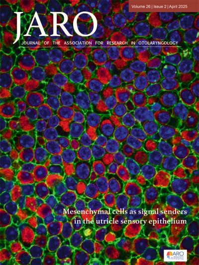 Journal of the Association for Research in Otolaryngology 2/2025