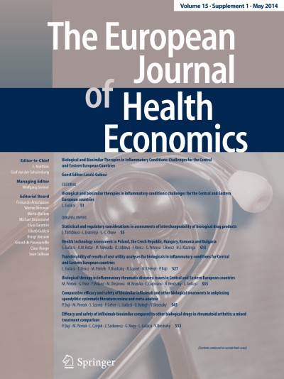 The European Journal of Health Economics 1/2014