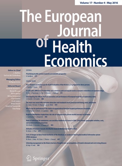 The European Journal of Health Economics 4/2016