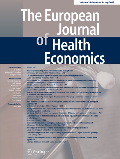 The European Journal of Health Economics 5/2023