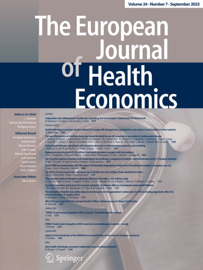 The European Journal of Health Economics 7/2023