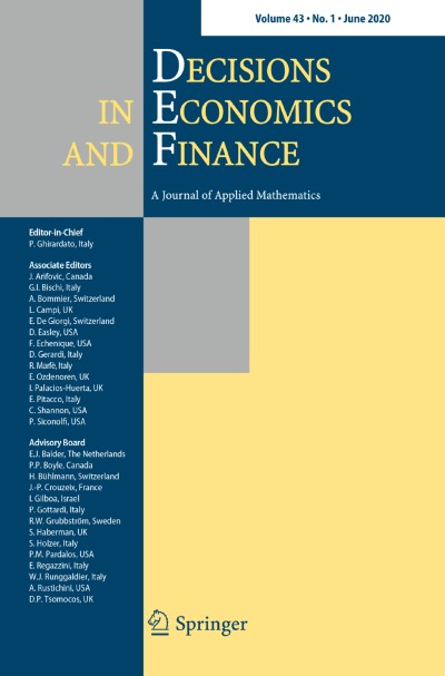 Decisions in Economics and Finance 1/2020