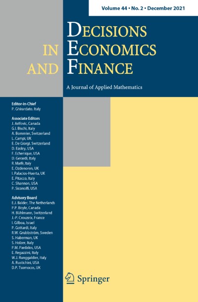 Decisions in Economics and Finance 2/2021