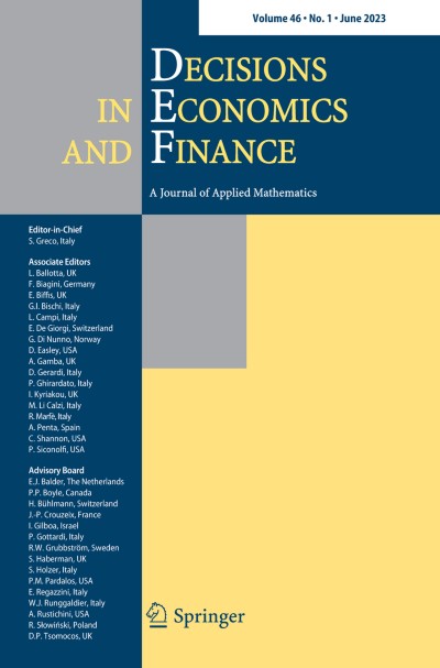 Decisions in Economics and Finance 1/2023