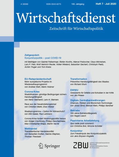 Wirtschaftsdienst 7/2020