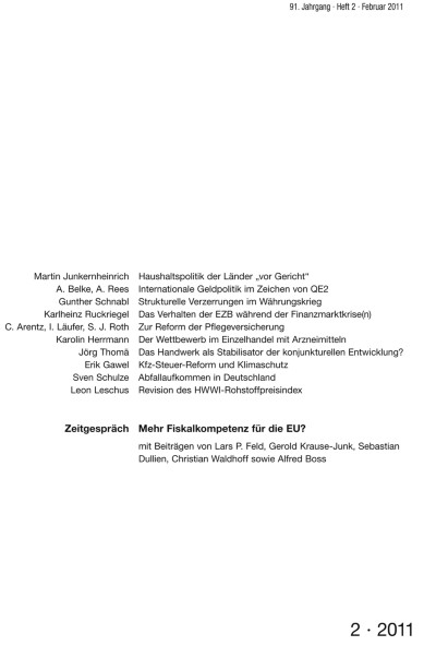 Wirtschaftsdienst 2/2011