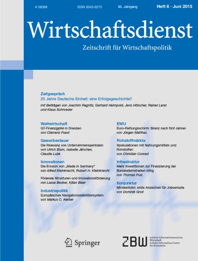 Wirtschaftsdienst 6/2015