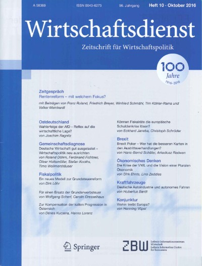 Wirtschaftsdienst 10/2016