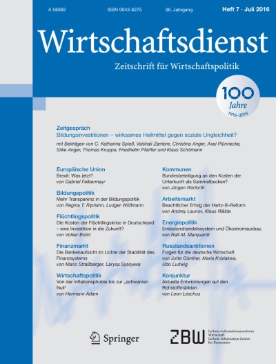 Wirtschaftsdienst 7/2016
