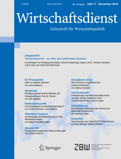 Wirtschaftsdienst 11/2018