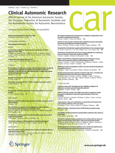Link zu Zeitschrift Clinical Autonomic Research