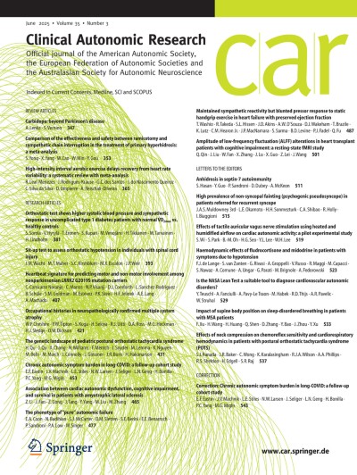 Clinical Autonomic Research 3/2025