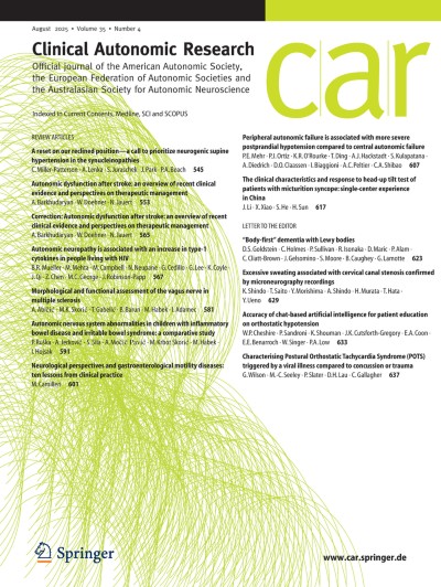 Clinical Autonomic Research 4/2025
