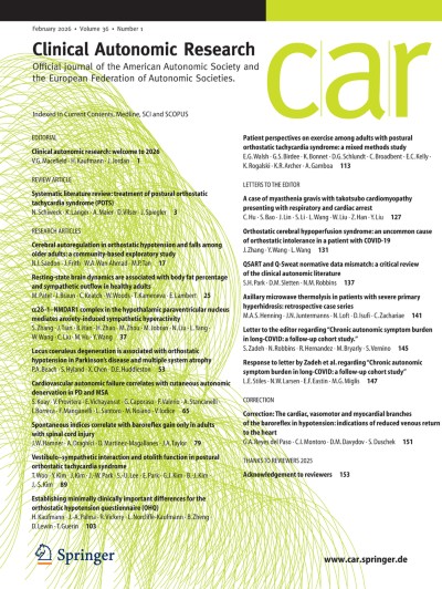 Clinical Autonomic Research | springermedicine.com
