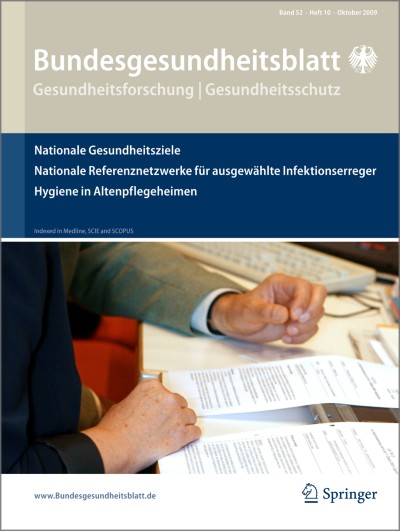 Bundesgesundheitsblatt - Gesundheitsforschung - Gesundheitsschutz 10/2009