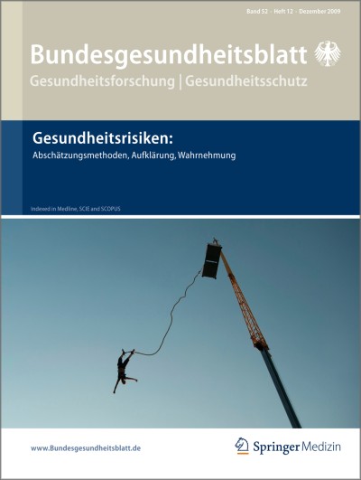 Bundesgesundheitsblatt - Gesundheitsforschung - Gesundheitsschutz 12/2009