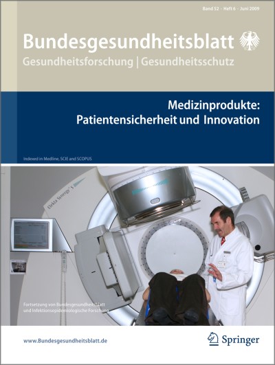 Bundesgesundheitsblatt - Gesundheitsforschung - Gesundheitsschutz 6/2009