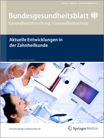 Bundesgesundheitsblatt - Gesundheitsforschung - Gesundheitsschutz 9-10/2011