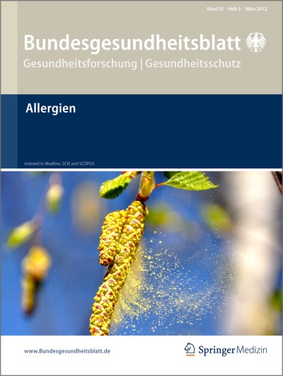 Bundesgesundheitsblatt - Gesundheitsforschung - Gesundheitsschutz 3/2012