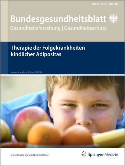 Bundesgesundheitsblatt - Gesundheitsforschung - Gesundheitsschutz 4/2013