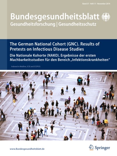 Bundesgesundheitsblatt - Gesundheitsforschung - Gesundheitsschutz 11/2014
