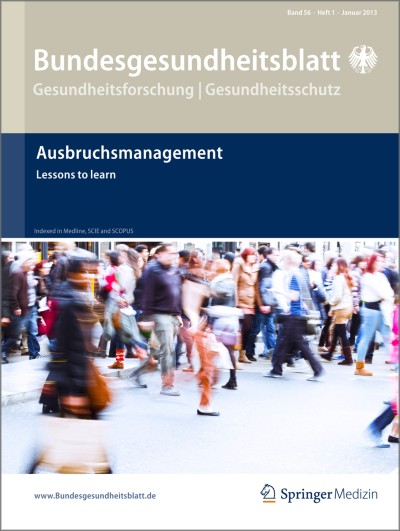 Bundesgesundheitsblatt - Gesundheitsforschung - Gesundheitsschutz 1/2014