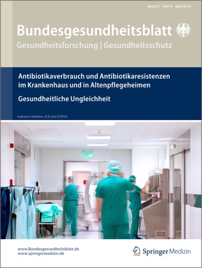 Bundesgesundheitsblatt - Gesundheitsforschung - Gesundheitsschutz 4/2014