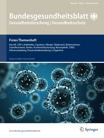 Bundesgesundheitsblatt - Gesundheitsforschung - Gesundheitsschutz 12/2016