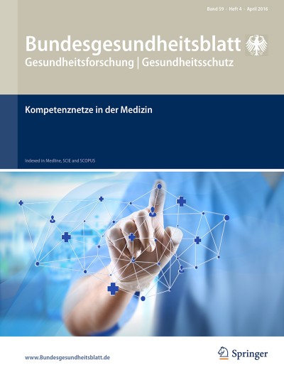 Bundesgesundheitsblatt - Gesundheitsforschung - Gesundheitsschutz 4/2016