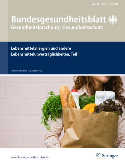 Bundesgesundheitsblatt - Gesundheitsforschung - Gesundheitsschutz 6/2016
