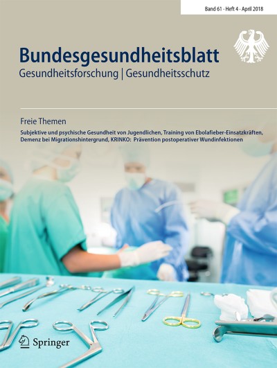 Bundesgesundheitsblatt - Gesundheitsforschung - Gesundheitsschutz 4/2018