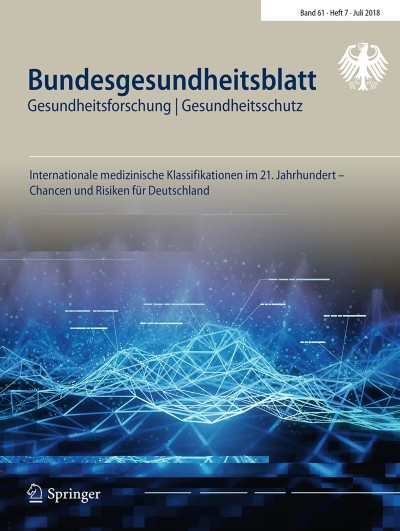 Bundesgesundheitsblatt - Gesundheitsforschung - Gesundheitsschutz 7/2018