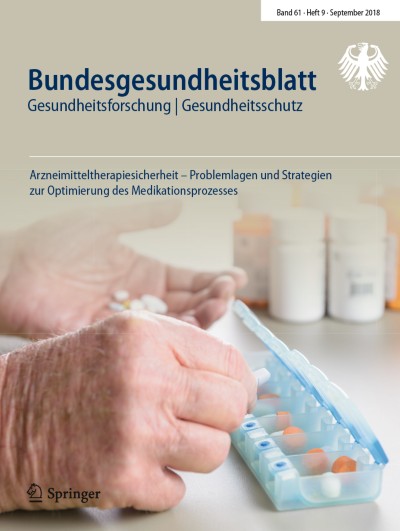 Bundesgesundheitsblatt - Gesundheitsforschung - Gesundheitsschutz 9/2018