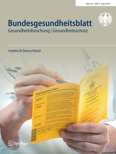 Bundesgesundheitsblatt - Gesundheitsforschung - Gesundheitsschutz 4/2019