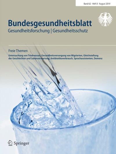 Bundesgesundheitsblatt - Gesundheitsforschung - Gesundheitsschutz 8/2019