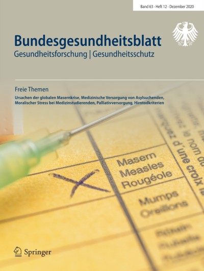 Bundesgesundheitsblatt - Gesundheitsforschung - Gesundheitsschutz 12/2020