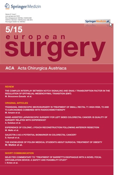 Link zu Zeitschrift European Surgery